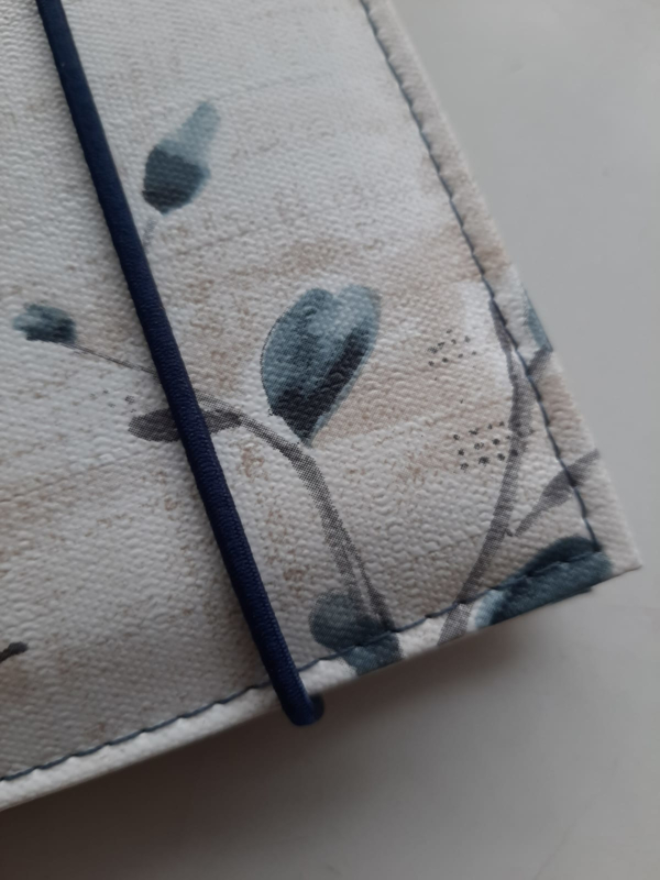 Bijbelhoes Tafelzeil Bloemen Turquesa - Afbeelding 2