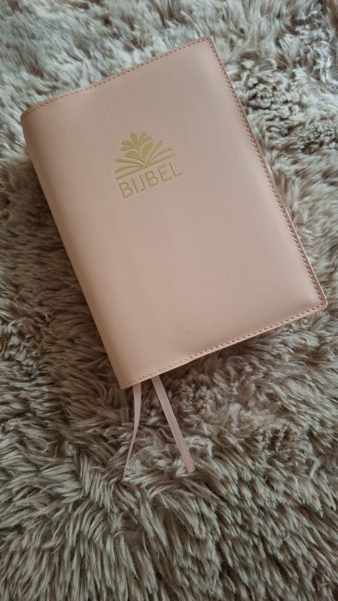 Bijbelhoes Vegan Leather Zacht Peach - Afbeelding 3