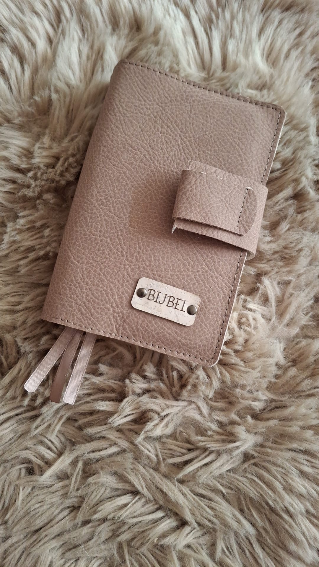 Bijbelhoes Naturel Leer - Afbeelding 2