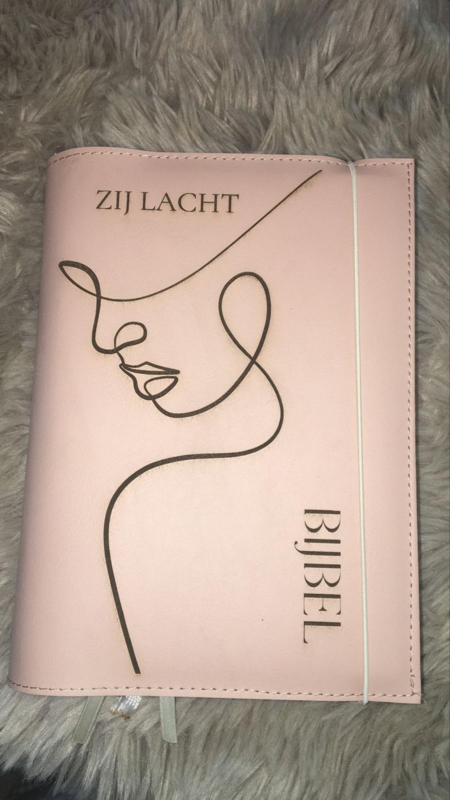 Bijbelhoes Vegan Leather Zacht Peach - Afbeelding 6