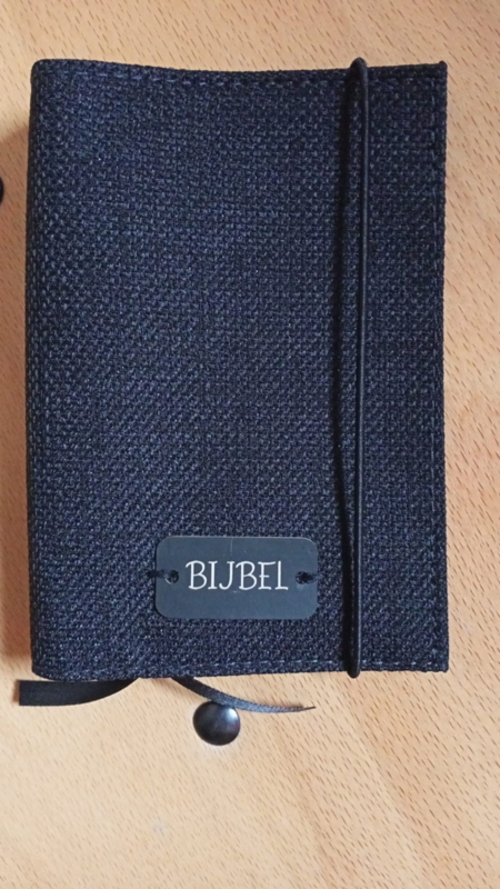 Bijbelhoes canvas Zwart - Afbeelding 2