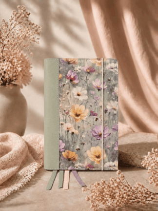 Zij Lacht Bijbel (1e uitgave) Bijbelhoes Kunstleer met print weidebloemen en bijen
