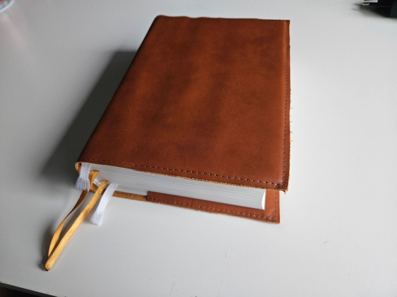 Bijbelhoes leer Cognac - Afbeelding 3
