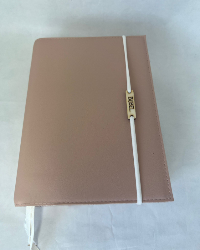 Bijbelhoes Vegan Leather Zacht Peach - Afbeelding 9