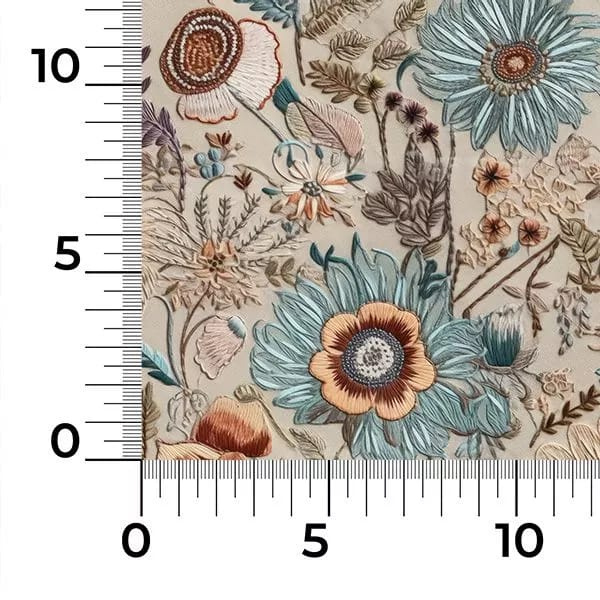 Bijbelhoes Kunstleer met print imitatie borduurwerk Rose beige - Afbeelding 8