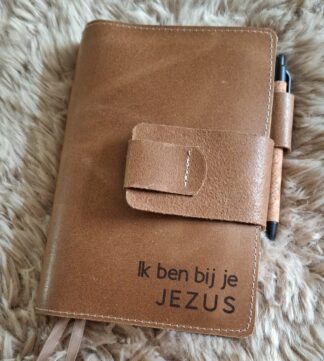 BasisBijbel : Bijbelhoes vintage leer bruin incl. gravure
