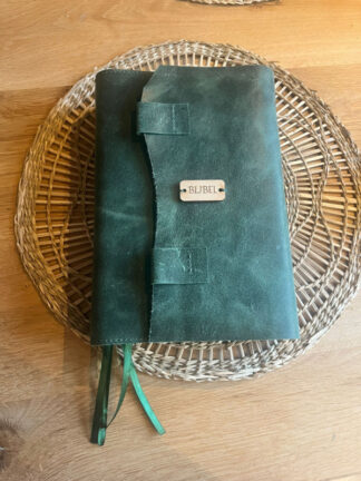Luxe Omslagbijbelhoes echt leer (in alle kleuren te bestellen)