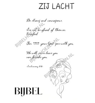 Zij Lacht Bijbel: be strong and courageous