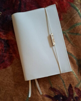BGT huisbijbel 21,5x33: Bijbelhoes Vegan Leather Off White