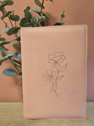 NBV 21 Inspire: Bijbelhoes leer peach incl. gravure