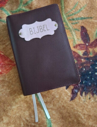 BGT 18,8x 29.3: Bijbelhoes leer Aubergine