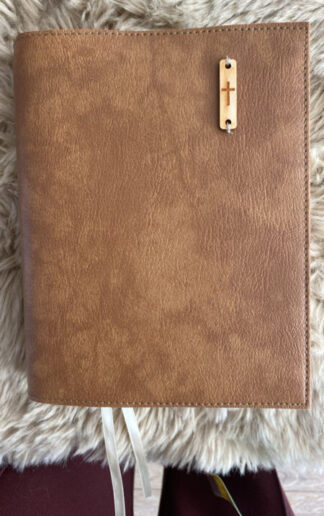 HSV Schoolbijbel: Bijbelhoes Vegan Leather Cognac