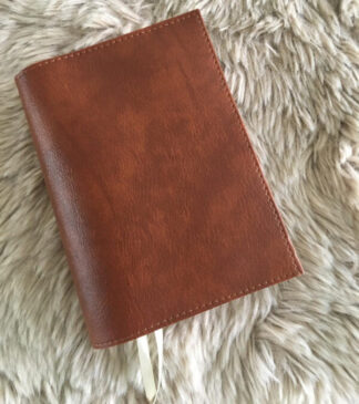 HSV jongens en meiden Bijbel: Bijbelhoes Vegan Leather Congac