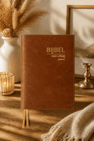Bijbelhoes Vegan Leather Vintage Sherry