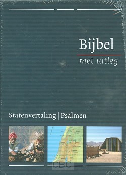Bijbel met uitleg middel blauw